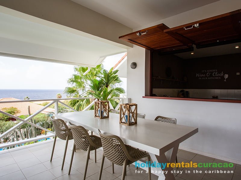 Mieten Sie eine Wohnung mit großer Terrasse Curacao