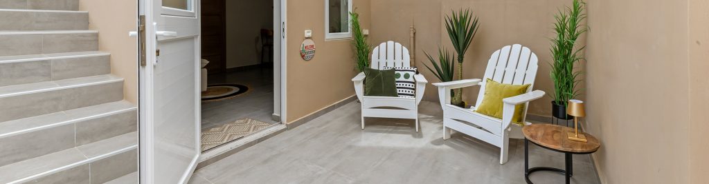 Apartment für 2 Personen in einem Resort in der Nähe des Mambo Beach Boulevard und des wunderschönen Marie Pampoen