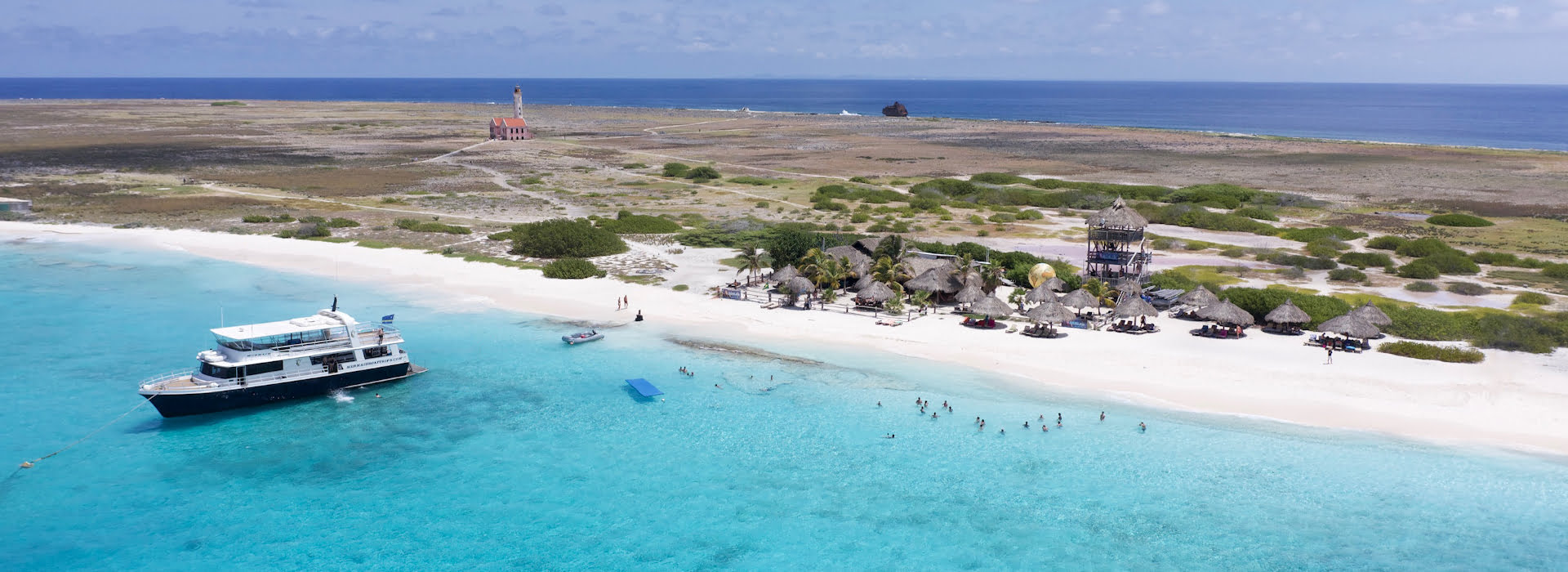 klein curacao mit mermaid boat trips